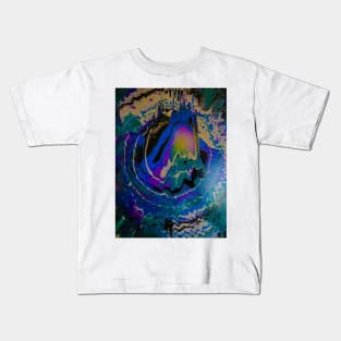 "Vibrations" acrylic pour painting Kids T-Shirt